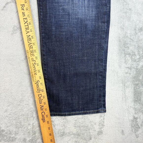 Lucky Brand 361 Vintage Straight Mens Stretch Denim Jeans Blue Dark Wash Jean - Picture 6 of 7